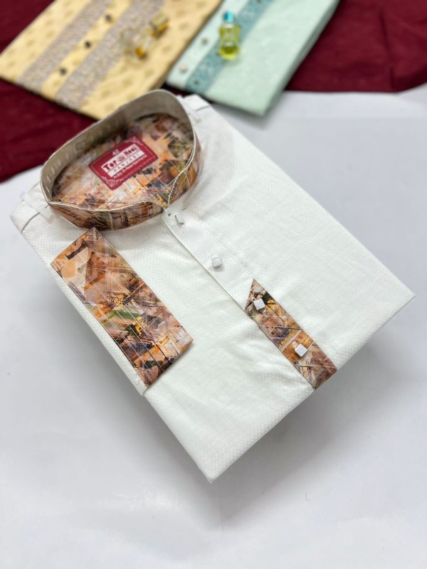 Top Noor Multiple color Printed Punjabi for Men