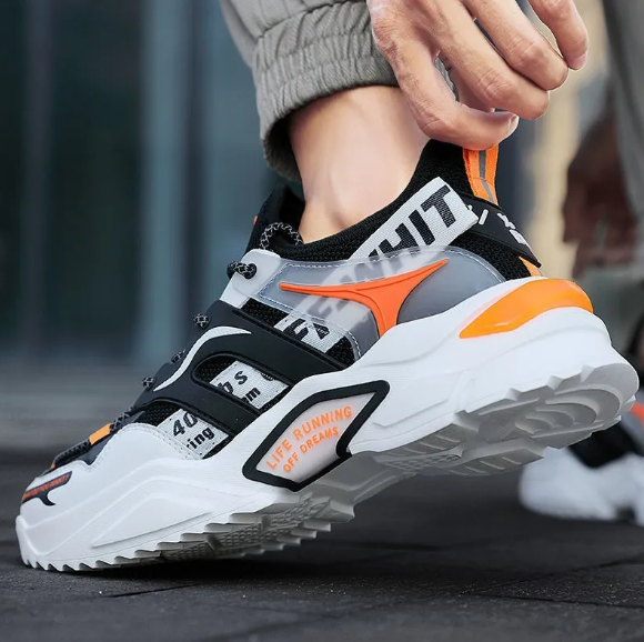 New breathable shoes Korean version of the trendy casual mesh men's sneakers