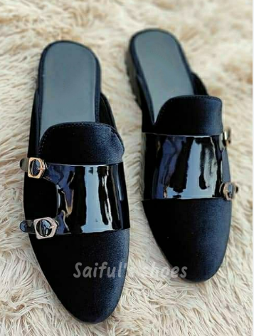 Velvet Loafer Half Shoes for Men - lotto shoes for men