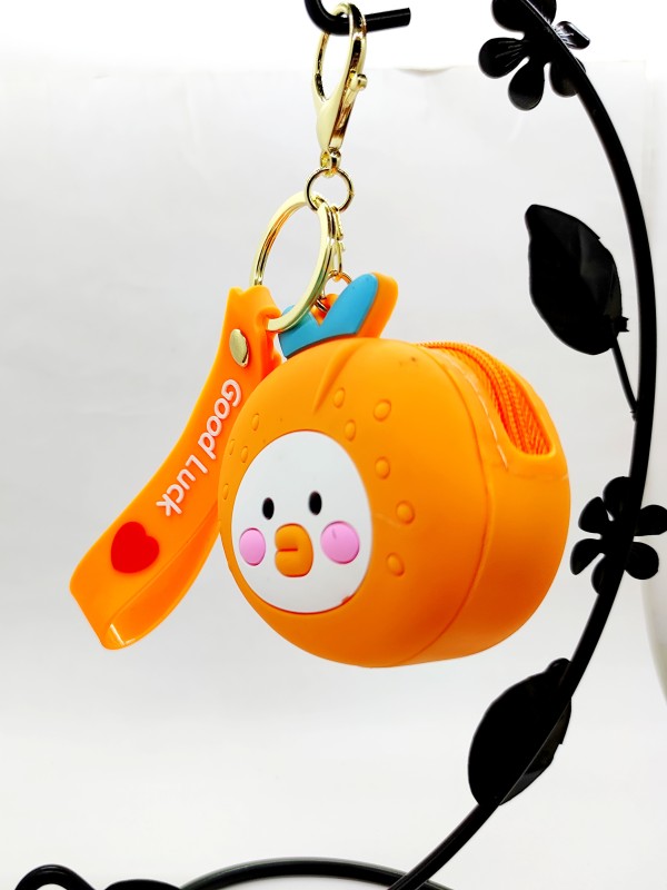 Small Coin Purse Cute Ice Cream Shape Zipper Key Wallet Coin Pouch,Silicone Coin Purse Keychain | Children's Silicone Purse | Headphone Bag, Storage Small Bag | Return Gift for Kids Teenagers